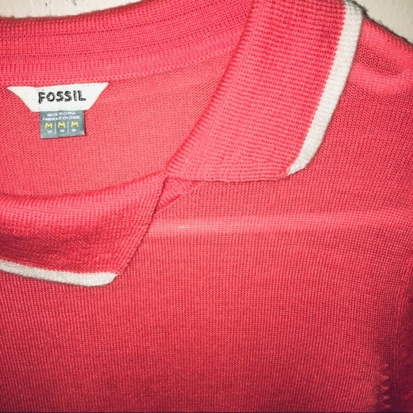 Vintage FOSSIL Wool Asymmetrical Collared Sweater - Picture 7 of 13
